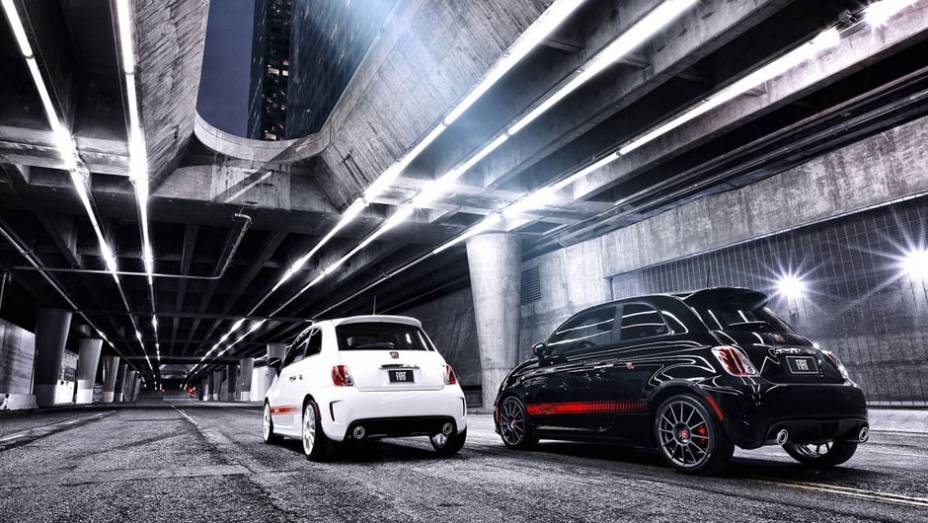 Suspensão revisada equipa o Abarth | <a href="https://preprod.quatrorodas.abril.com.br/reportagens/salao/fiat-500-abarth-646523.shtml" rel="migration">Leia mais</a>