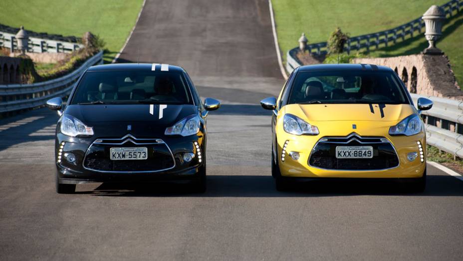 Preto ou amarelo? Além destas cores, o cliente poderá optar por outras seis opções de tonalidades | <a href="https://preprod.quatrorodas.abril.com.br/carros/lancamentos/citroen-ds3-685732.shtml" rel="migration">Leia mais</a>