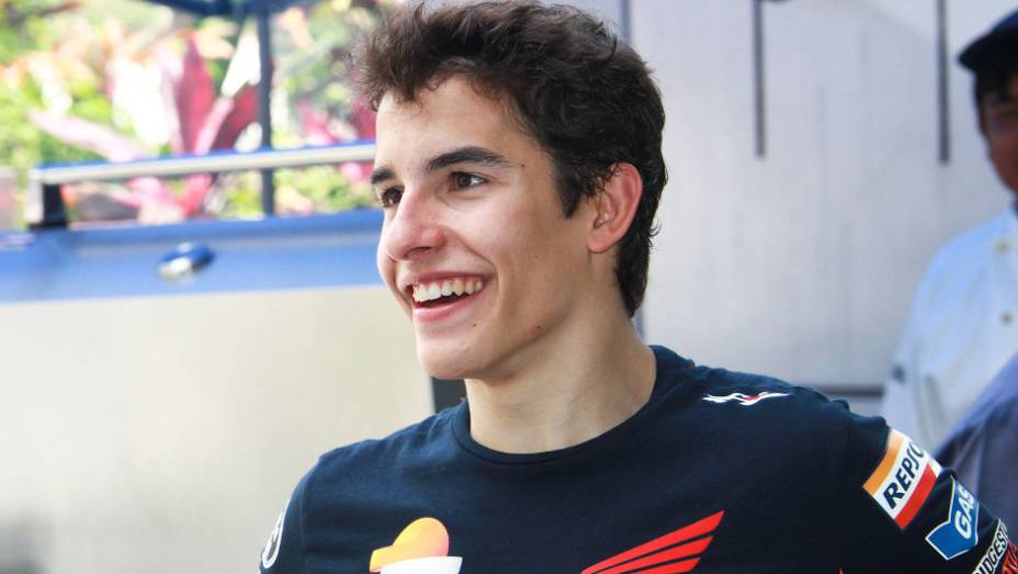 O jovem piloto espanhol Marc Márquez (Repsol Honda Team) promete dar trabalho em 2013. <a href="https://preprod.quatrorodas.abril.com.br/moto/noticias/motogp-lorenzo-supera-pedrosa-sepang-734732.shtml" rel="migration">Leia mais</a>