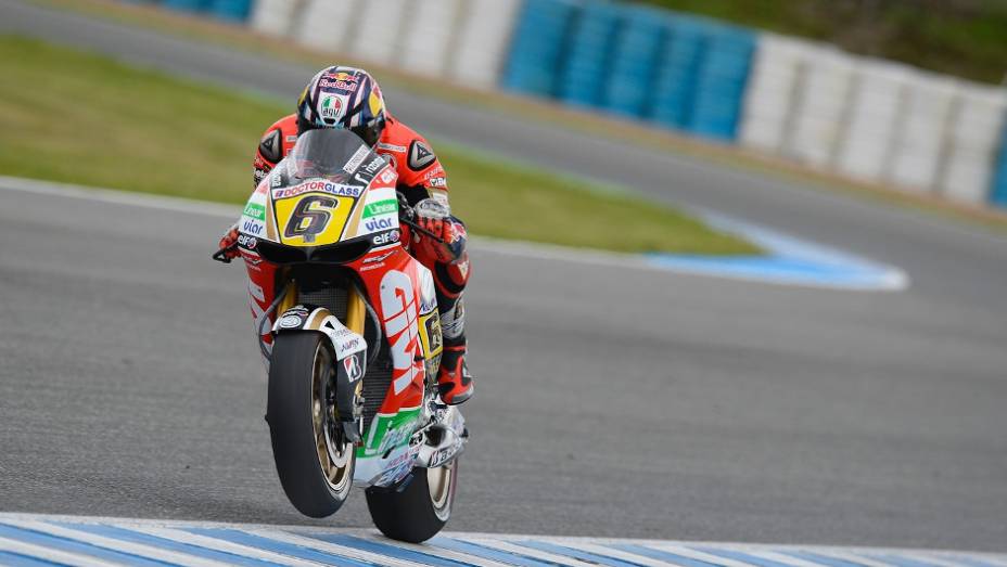 O piloto alemão Stefan Bradl (LCR Honda MotoGP) foi o terceiro em Jerez nesta segunda (25) | <a href="%20https://preprod.quatrorodas.abril.com.br/moto/noticias/motogp-yamaha-lidera-testes-jerez-737049.shtml" rel="migration">Leia mais</a>