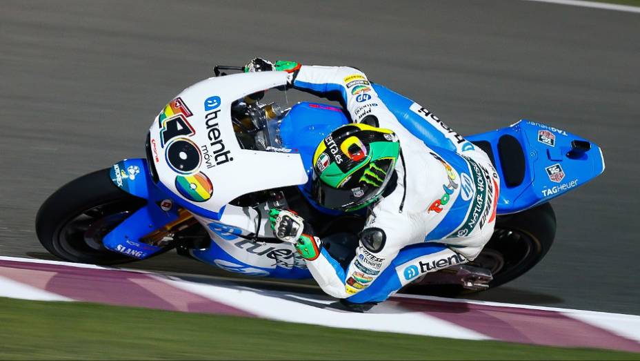 Pol Espargaro (Tuenti HP 40) ficou com a pole na Moto2 | <a href="https://preprod.quatrorodas.abril.com.br/moto/noticias/motogp-lorenzo-garante-pole-catar-738025.shtml" rel="migration">Leia mais</a>