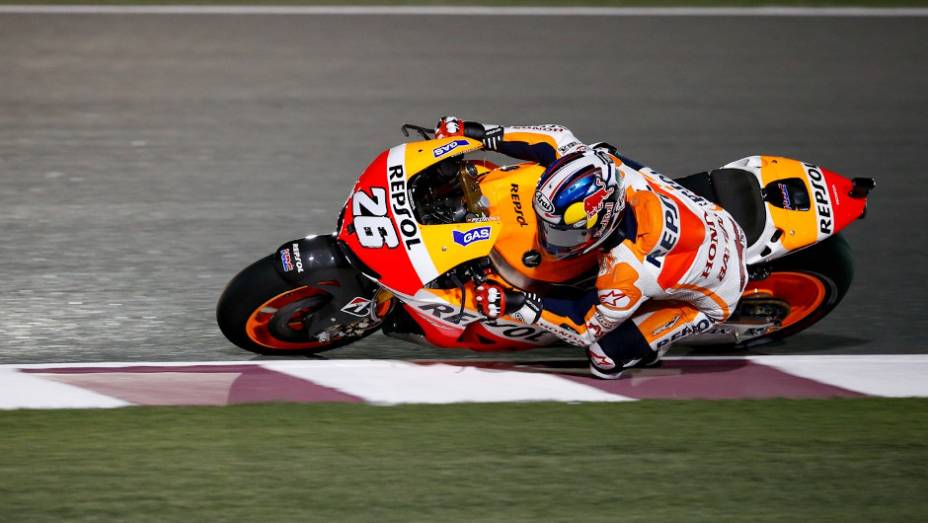 Dani Pedrosa (Repsol Honda Team) foi o quarto no Catar | <a href="https://preprod.quatrorodas.abril.com.br/moto/noticias/motogp-jorge-lorenzo-vence-corrida-catar-738020.shtml" rel="migration">Leia mais</a>