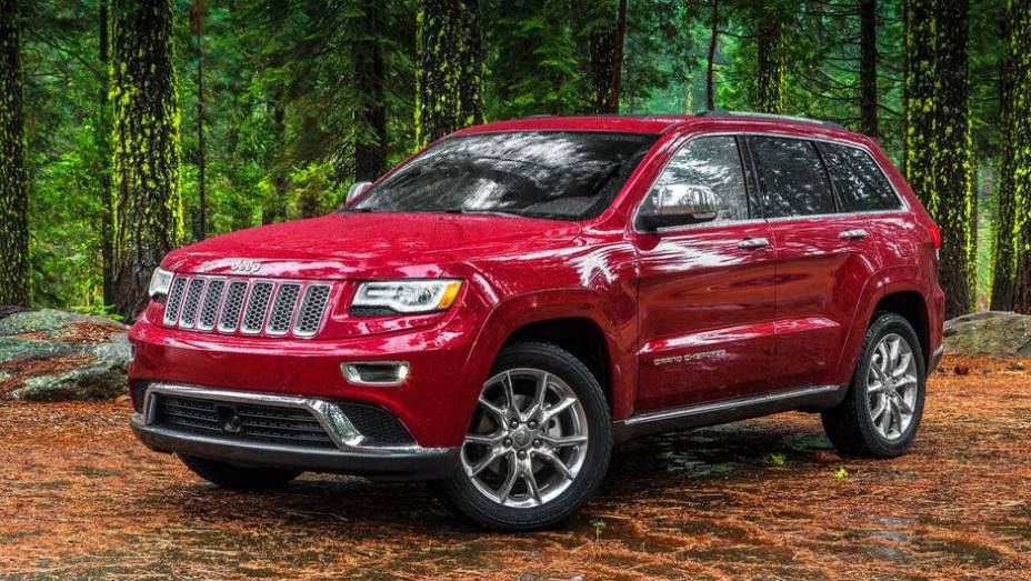 SUVs médios de 2 fileiras - 2013 Jeep Grand Cherokee - Preço inicial nos EUA: US$ 28.795 - Preço inicial no Brasil: R$ 159.900 | <a href="%20https://preprod.quatrorodas.abril.com.br/noticias/mercado/gm-domina-premio-best-cars-for-families-2013-738171.shtml" rel="migration">Leia mai</a>