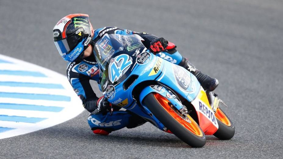 Alex Rins veio na sequência | <a href="https://preprod.quatrorodas.abril.com.br/moto/noticias/motogp-lorenzo-lidera-treinos-jerez-740399.shtml" rel="migration">Leia mais</a>