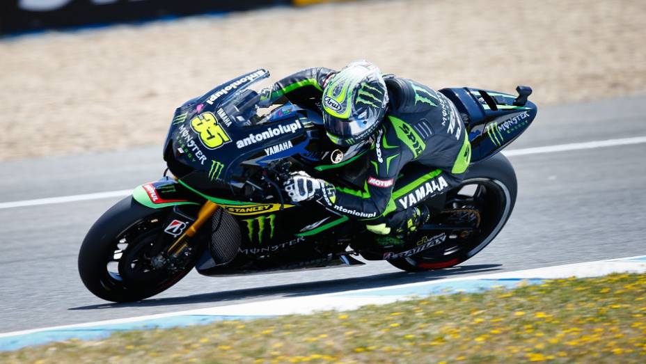 Cal Crutchlow ficou com o quinto lugar no GP da Espanha | <a href="https://preprod.quatrorodas.abril.com.br/moto/noticias/motogp-dani-pedrosa-vence-espanha-740546.shtml" rel="migration">Leia mais</a>