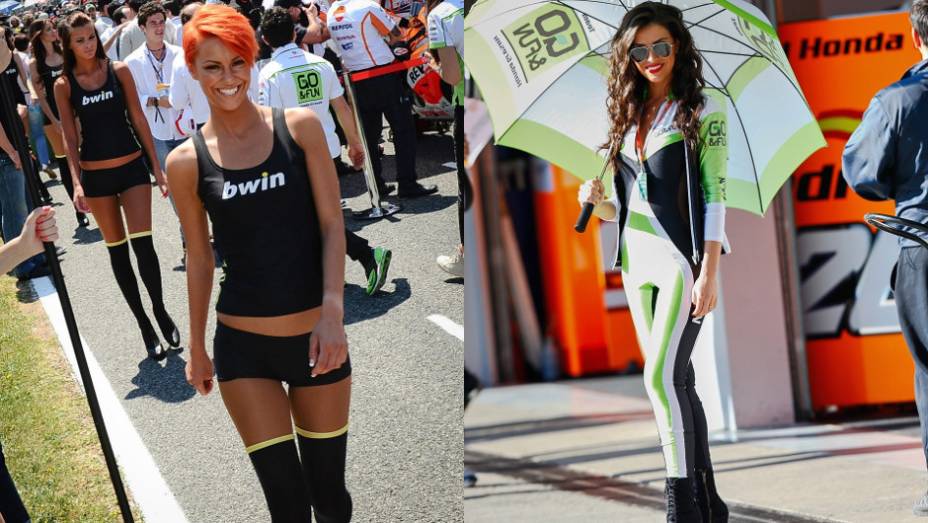 Veja as belas garotas que marcaram presença no GP da Espanha e saiba como foi a corrida! | <a href="%20https://preprod.quatrorodas.abril.com.br/moto/galerias/competicoes/motogp-jerez-corrida-740566.shtml" rel="migration">Leia mais</a>