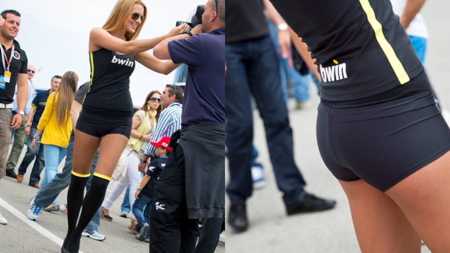 Veja as belas garotas que marcaram presença no GP da Espanha e saiba como foi a corrida! | <a href="%20https://preprod.quatrorodas.abril.com.br/moto/galerias/competicoes/motogp-jerez-corrida-740566.shtml" rel="migration">Leia mais</a>