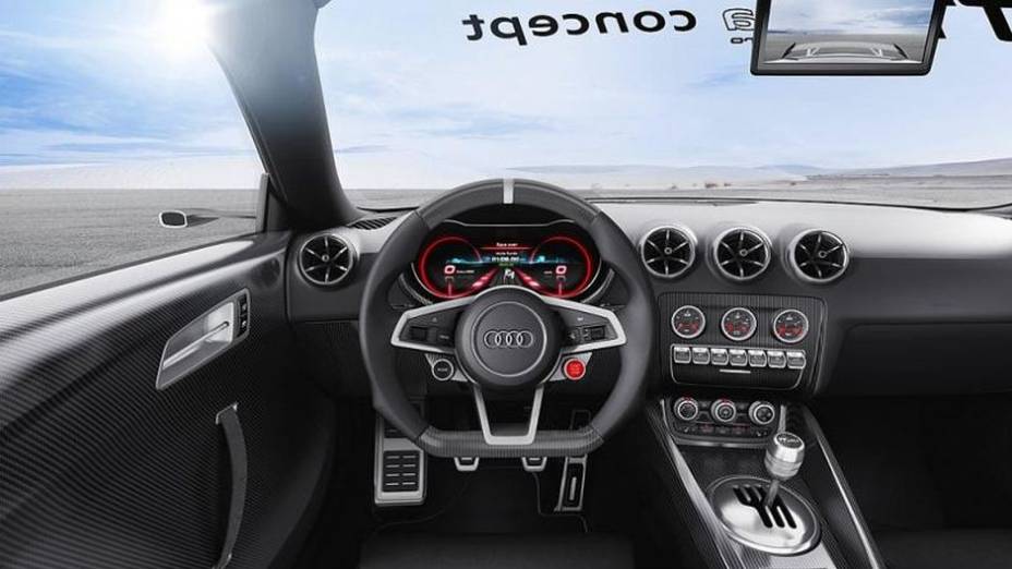 A velocidade máxima é de 280 km/h | <a href="https://preprod.quatrorodas.abril.com.br/noticias/fabricantes/audi-revela-tt-ultra-quattro-concept-739649.shtml" rel="migration">Leia mais</a>