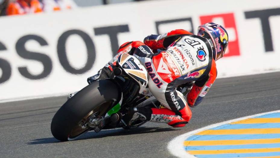 Stefan Bradl obteve o quinto lugar | <a href="https://preprod.quatrorodas.abril.com.br/moto/noticias/motogp-pedrosa-lidera-treinos-le-mans-741656.shtml" rel="migration">Leia mais</a>