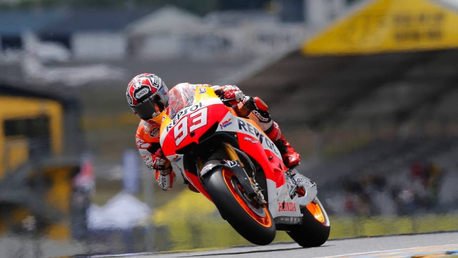 Marc Márquez (Repsol Honda Team) conquista pole em Le Mans, a segunda do ano | <a href="https://preprod.quatrorodas.abril.com.br/moto/noticias/motogp-marquez-conquista-pole-le-mans-741738.shtml" rel="migration">Leia mais</a>