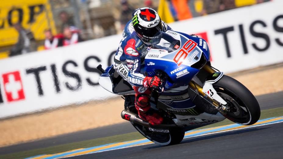 Jorge Lorenzo (Yamaha Factory Racing) ficou em segundo | <a href="https://preprod.quatrorodas.abril.com.br/moto/noticias/motogp-marquez-conquista-pole-le-mans-741738.shtml" rel="migration">Leia mais</a>