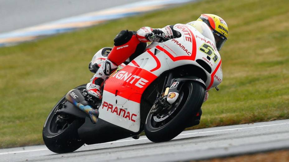 Michele Pirro (Ignite Pramac Racing) ficou em oitavo | <a href="https://preprod.quatrorodas.abril.com.br/moto/noticias/motogp-pedrosa-vence-corrida-le-mans-741797.shtml" rel="migration">Leia mais</a>