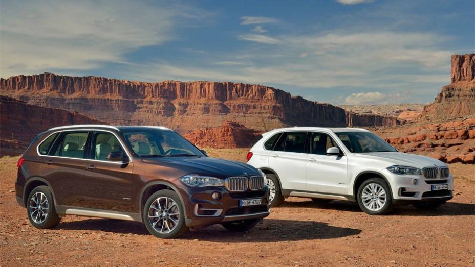 Novo BMW X5 estará disponível a partir de novembro deste ano | <a href="https://preprod.quatrorodas.abril.com.br/saloes/frankfurt/2013/bmw-x5-2014-753162.shtml" rel="migration">Leia mais</a>