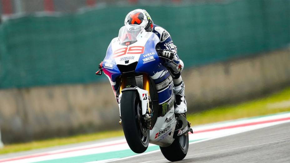 Jorge Lorenzo (Yamaha Factory Racing) foi o mais rápido nesta sexta-feira (31) | <a href="https://preprod.quatrorodas.abril.com.br/moto/noticias/motogp-yamaha-domina-treino-mugello-742926.shtml" rel="migration">Leia mais</a>