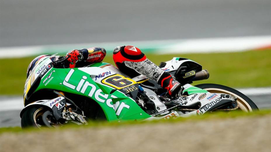 O alemão Stefan Bradl (LCR Honda MotoGP) ficou com o oitavo tempo | <a href="https://preprod.quatrorodas.abril.com.br/moto/noticias/motogp-yamaha-domina-treino-mugello-742926.shtml" rel="migration">Leia mais</a>