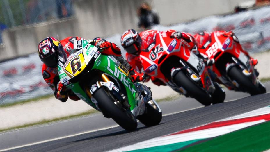 Stefan Bradl chegou na quarta posição em Mugello | <a href="https://preprod.quatrorodas.abril.com.br/moto/noticias/motogp-lorenzo-vence-prova-mugello-742903.shtml" rel="migration">Leia mais</a>