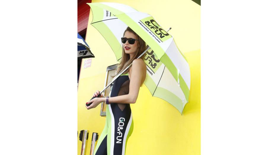 Veja as belas garotas que marcaram presença no GP da Itália e saiba como foi a corrida! | <a href="%20https://preprod.quatrorodas.abril.com.br/moto/galerias/competicoes/motogp-italia-corrida-742934.shtml" rel="migration">Leia mais</a>