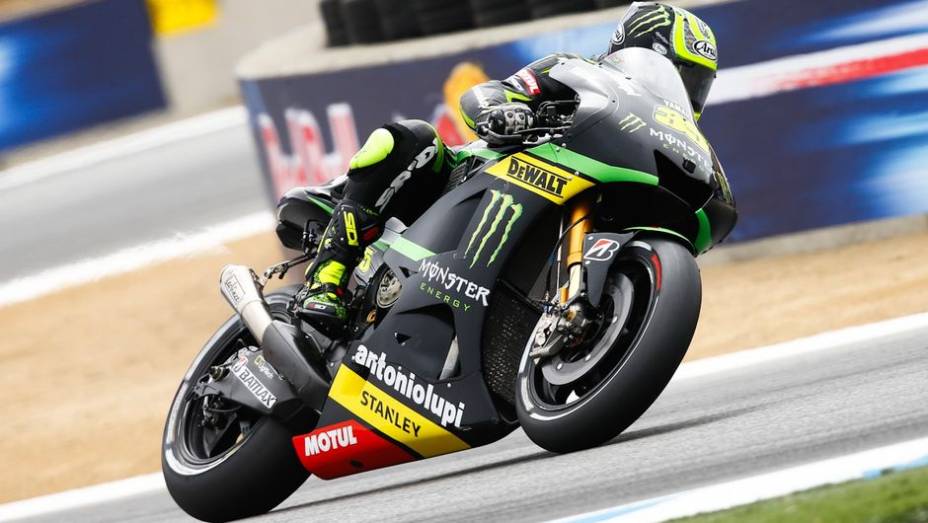 Cal Crutchlow (Monster Yamaha Tech 3) fechou os cinco primeiros | <a href="https://preprod.quatrorodas.abril.com.br/moto/noticias/motogp-marquez-lidera-laguna-seca-747560.shtml" rel="migration">Leia mais</a>