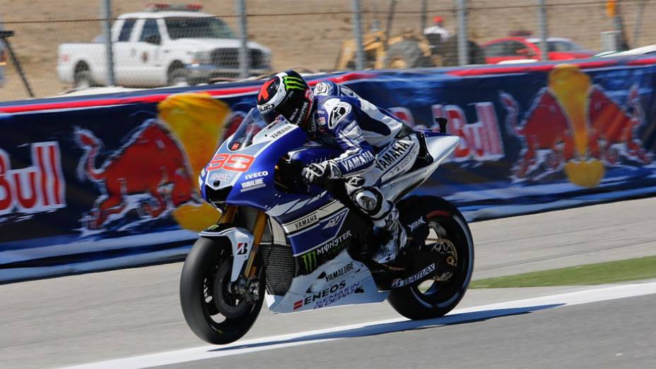 Se recuperando de lesão, Jorge Lorenzo (Yamaha Factory Racing) ficou em sexto neste sábado | <a href="%20https://preprod.quatrorodas.abril.com.br/moto/noticias/motogp-bradl-surpreende-pole-eua-747594.shtml" rel="migration">Leia mais</a>