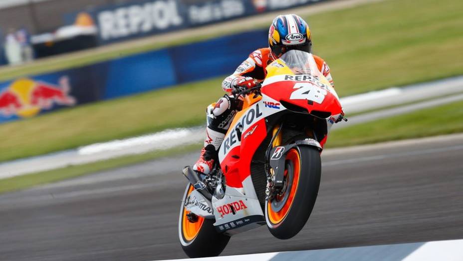 Dani Pedrosa (Repsol Honda Team) foi o segundo | <a href="https://preprod.quatrorodas.abril.com.br/moto/noticias/motogp-marquez-lidera-1-2-honda-sexta-feira-750256.shtml" rel="migration">Leia mais</a>