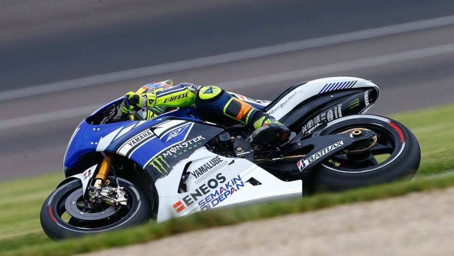 Valentino Rossi (Yamaha Factory Racing) ficou apenas em sexto | <a href="https://preprod.quatrorodas.abril.com.br/moto/noticias/motogp-marquez-lidera-1-2-honda-sexta-feira-750256.shtml" rel="migration">Leia mais</a>