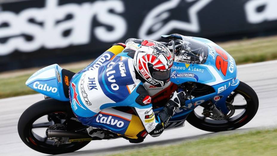 Por fim, na Moto3, Maverick Viñales (Team Calvo) liderou | <a href="https://preprod.quatrorodas.abril.com.br/moto/noticias/motogp-marquez-lidera-1-2-honda-sexta-feira-750256.shtml" rel="migration">Leia mais</a>