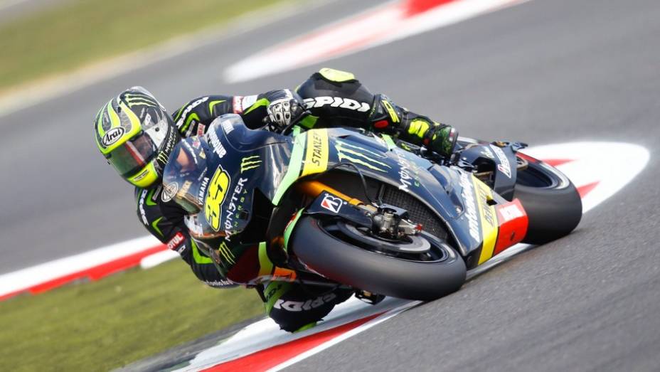 Cal Crutchlow (Monster Yamaha Tech 3) encerrou o dia em sexto | <a href="https://preprod.quatrorodas.abril.com.br/moto/noticias/motogp-lorenzo-lidera-sexta-feira-751904.shtml" rel="migration">Leia mais</a>