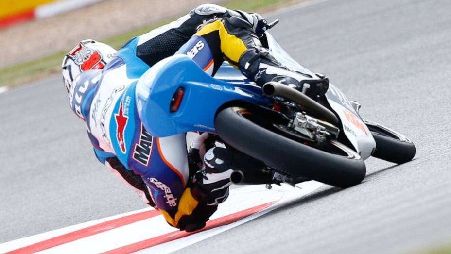 Por fim, Maverick Viñales (Team Calvo) liderou o pelotão da Moto3 | <a href="https://preprod.quatrorodas.abril.com.br/moto/noticias/motogp-lorenzo-lidera-sexta-feira-751904.shtml" rel="migration">Leia mais</a>