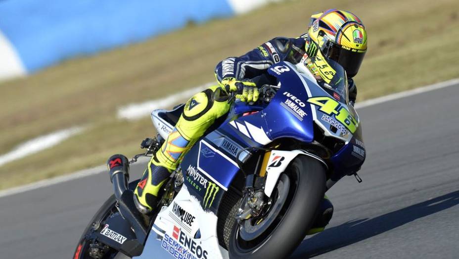 Valentino Rossi concluiu em sexto | <a href="https://preprod.quatrorodas.abril.com.br/moto/noticias/motogp-definicao-titulo-fica-ultima-prova-758422.shtml" rel="migration">Leia mais</a>