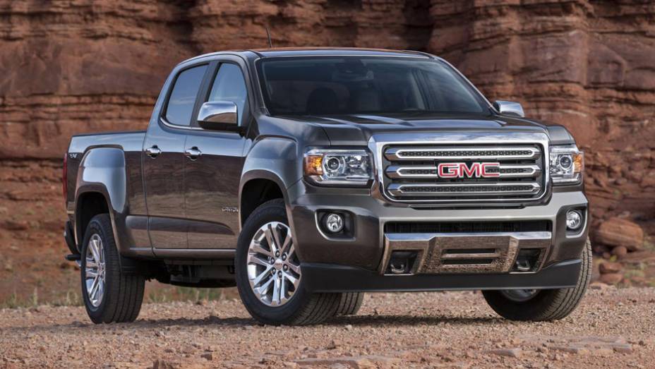 A GMC revelou neste fim de semana a nova geração da picape Canyon, que estreia no Salão de Detroit | <a href="https://preprod.quatrorodas.abril.com.br/noticias/saloes/detroit-2014/gmc-mostra-nova-canyon-detroit-769475.shtml" rel="migration">Leia mais</a>