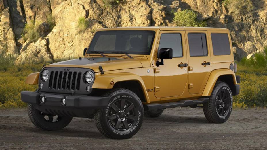 Por fim, o Wrangler Altitude chega baseado na versão Sahara, recebendo grade frontal em preto fosco... | <a href="https://preprod.quatrorodas.abril.com.br/noticias/fabricantes/jeep-lanca-edicao-especial-altitude-771178.shtml" rel="migration">Leia mais</a>