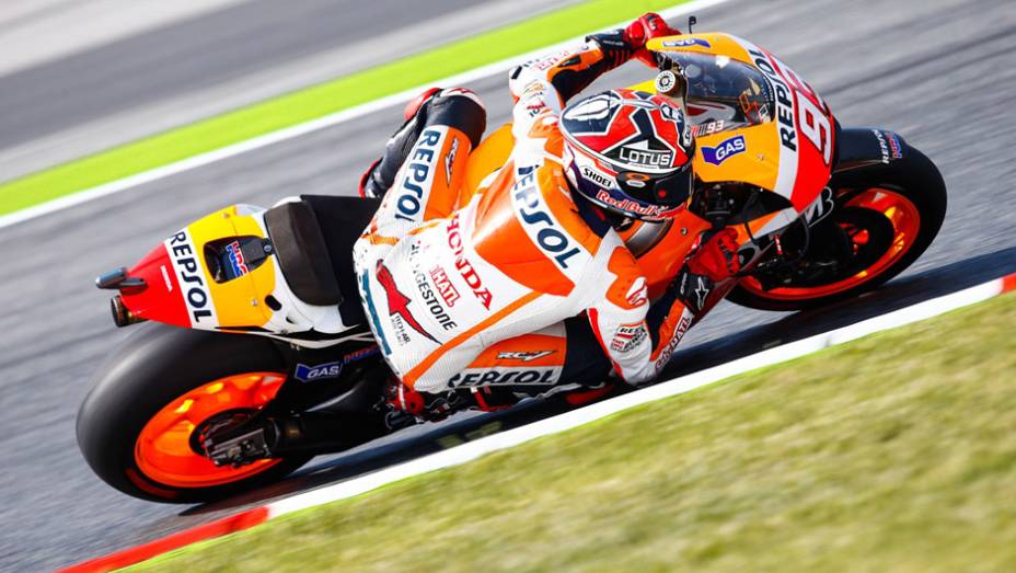 Atual campeão, Márc Márquez foi o quarto | <a href="https://preprod.quatrorodas.abril.com.br/moto/noticias/motogp-spargaro-surpreende-lidera-sexta-feira-786039.shtml" rel="migration">Leia mais</a>