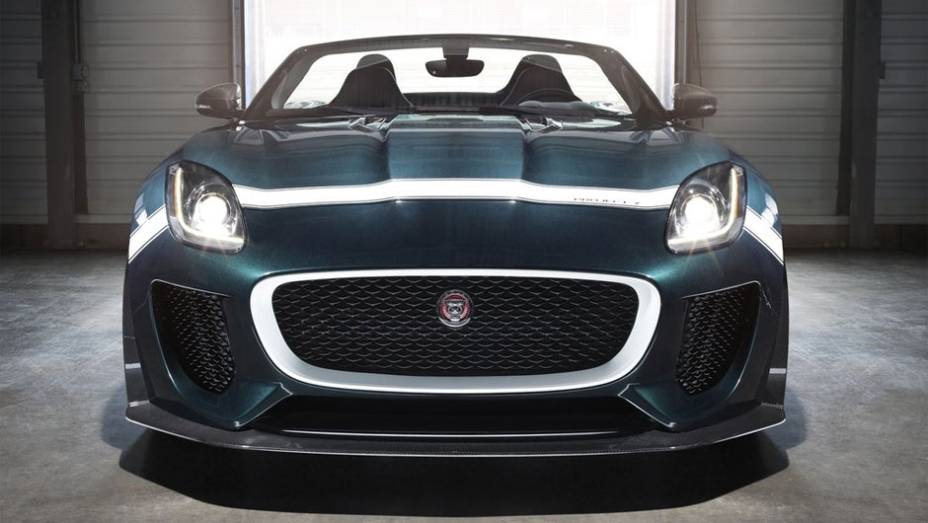 Segundo a fabricante, este será o mais rápido e potente Jaguar já criado | <a href="https://preprod.quatrorodas.abril.com.br/noticias/fabricantes/oficial-jaguar-anuncia-f-type-project-7-787087.shtml" rel="migration">Leia mais</a>