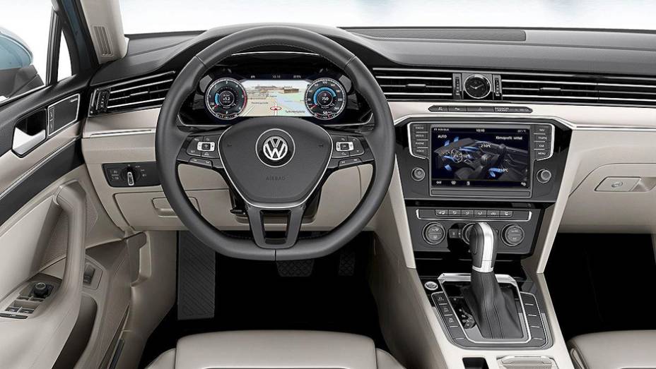 Estão previstas dez opções de motorização para o novo Passat: cinco a gasolina, quatro a diesel e uma híbrida plug-in | <a href="https://preprod.quatrorodas.abril.com.br/noticias/fabricantes/volkswagen-apresenta-novo-passat-788079.shtml" rel="migration">Leia mais</a>