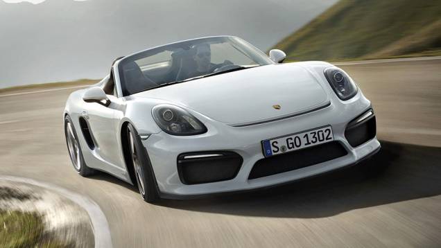 O Porsche Boxster Spyder ganhou para-choques inspirados nos do Cayman GT4 | <a href="https://preprod.quatrorodas.abril.com.br/noticias/saloes/new-york-2015/porsche-apresenta-novo-boxster-spyder-852331.shtml" rel="migration">Leia mais</a> O Porsche Boxster Spyder ganhou para-choques inspirados nos do Cayman GT4 | <a href="https://preprod.quatrorodas.abril.com.br/noticias/saloes/new-york-2015/porsche-apresenta-novo-boxster-spyder-852331.shtml" rel="migration">Leia mais</a>