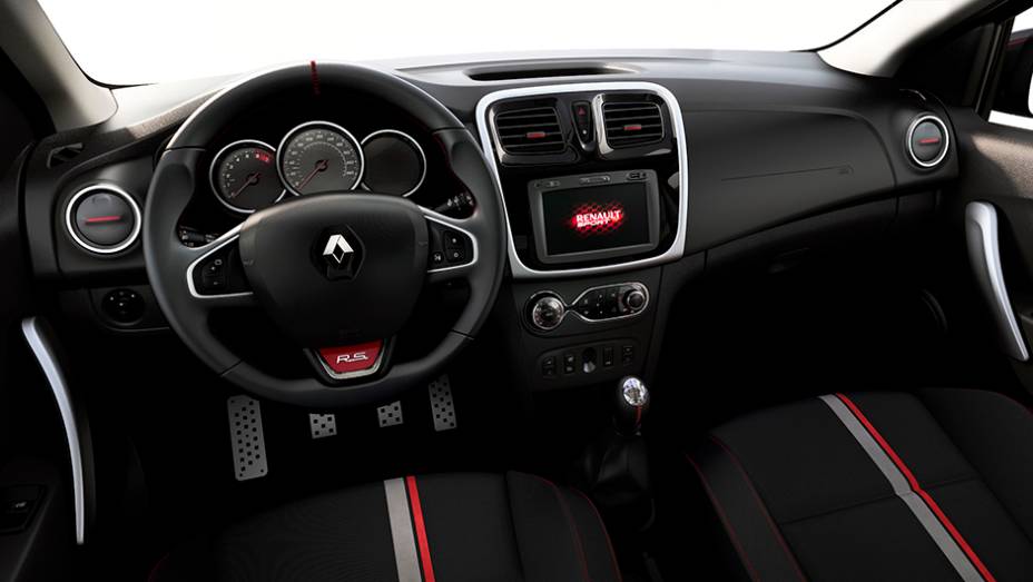 A chegada do Sandero RS ao mercado brasileiro est&aacute; programada para o segundo semestre de 2015 | <a href="https://preprod.quatrorodas.abril.com.br/noticias/saloes/buenos-aires-2015/renault-exibe-duster-picape-sandero-r-s-877281.shtml" rel="migration">Leia mais</a>