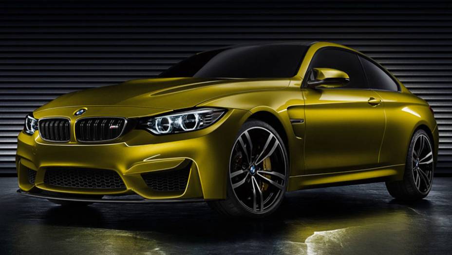 A BMW mostrou as primeiras imagens do Concept M4 Coupé, que antecipa a versão final do M4 | <a href="https://preprod.quatrorodas.abril.com.br/noticias/fabricantes/bmw-mostra-fotos-concept-m4-750070.shtml" rel="migration">Leia mais</a>