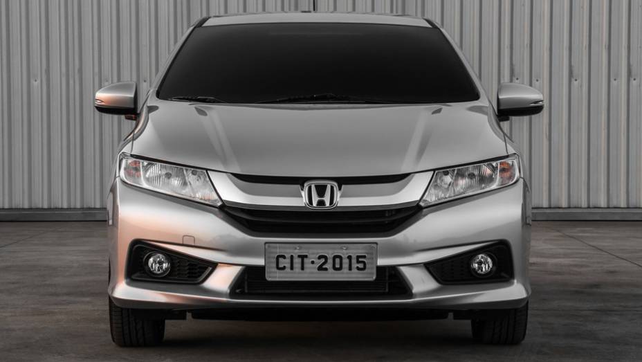 O sedã incorpora a nova identidade visual da Honda, vista no novo Fit e no Vezel | <a href="https://preprod.quatrorodas.abril.com.br/carros/lancamentos/honda-city-800143.shtml" rel="migration">Leia mais</a>