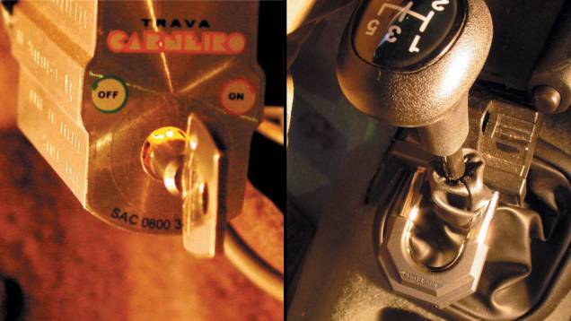 Travas manuais: embora existam sistemas mais avançados, elas ainda podem inibir a ação do ladrão ao serem avistadas, justamente por dificultarem o roubo <a href="https://preprod.quatrorodas.abril.com.br/reportagens/10-coisas-afastam-ladroes-697975.shtml" rel="migration">Leia mais</a> Travas manuais: embora existam sistemas mais avançados, elas ainda podem inibir a ação do ladrão ao serem avistadas, justamente por dificultarem o roubo <a href="https://preprod.quatrorodas.abril.com.br/reportagens/10-coisas-afastam-ladroes-697975.shtml" rel="migration">Leia mais</a>