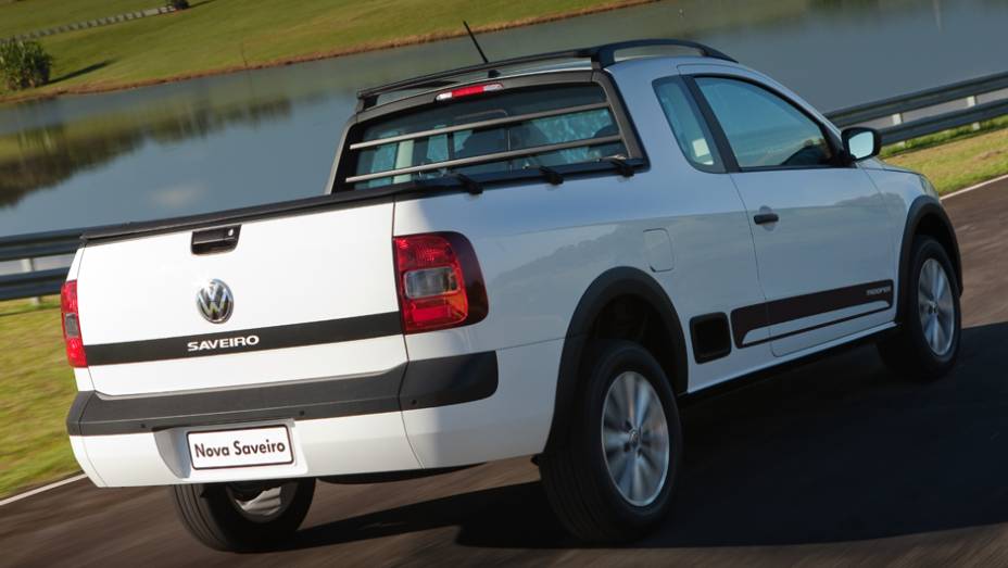 Agora a Trooper &eacute; oferecida somente com op&ccedil;&atilde;o de cabine estendida | <a href="https://preprod.quatrorodas.abril.com.br/carros/lancamentos/vw-saveiro-2014-738896.shtml" rel="migration">Leia mais</a>