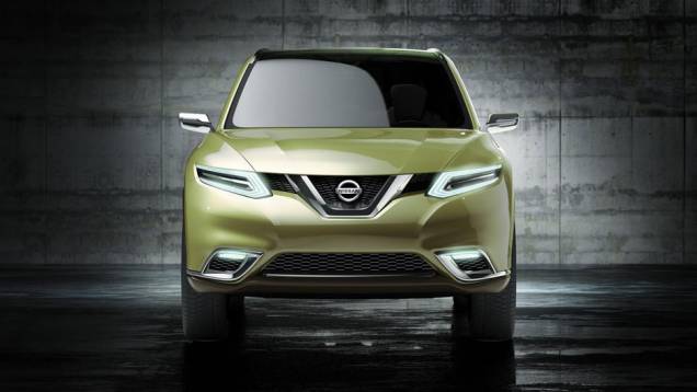 Grade frontal é em formato de V | <a href="https://preprod.quatrorodas.abril.com.br/saloes/genebra/2012/nissan-hi-cross-678708.shtml" rel="migration">Leia mais</a> Grade frontal é em formato de V | <a href="https://preprod.quatrorodas.abril.com.br/saloes/genebra/2012/nissan-hi-cross-678708.shtml" rel="migration">Leia mais</a>