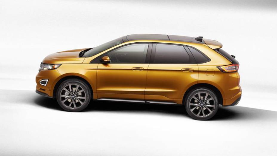 O Edge perdeu um pouco o jeitão de SUV e assumiu a vocação de crossover | <a href="https://preprod.quatrorodas.abril.com.br/noticias/saloes/paris-2014/ford-apresenta-novo-edge-787116.shtml" rel="migration">Leia mais</a>