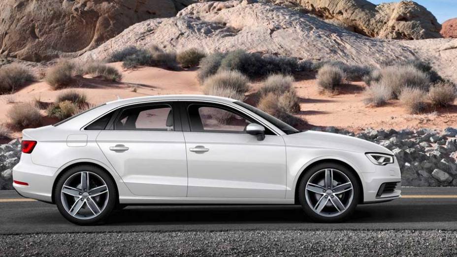 O sed&atilde; &eacute; bastante parecido com o carro-conceito mostrado no Sal&atilde;o de Genebra de 2011 | <a href="https://preprod.quatrorodas.abril.com.br/saloes/new-york/2013/audi-a3-s3-sedan-737169.shtml" rel="migration">Leia mais</a>