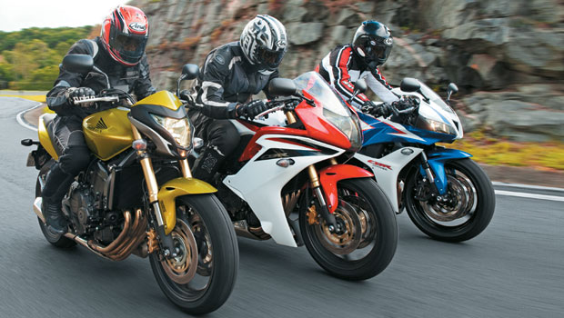 Honda: CBR 600RR x CBR 600F x CB 600F Hornet