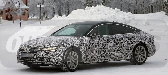 Audi A7 é flagrado rodando na neve