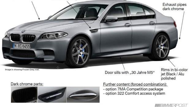 Vazam imagens do BMW M5 30th Anniversary