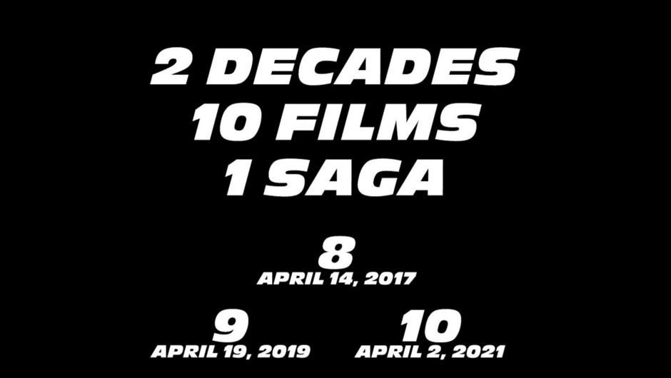 Veja as datas dos próximos filmes da saga ‘Velozes e Furiosos’