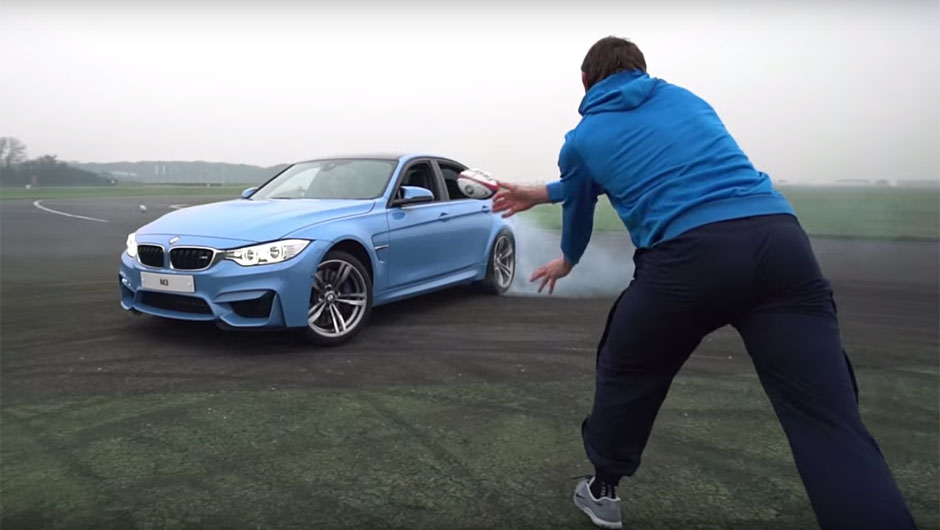 BMW M3 x Jogadores de Rúgbi BMW M3 x Jogadores de Rúgbi