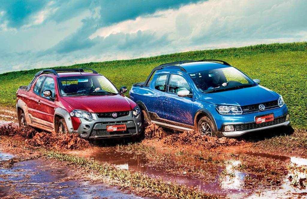 Fiat Strada Adventure x VW Saveiro Cross Fiat Strada Adventure x VW Saveiro Cross