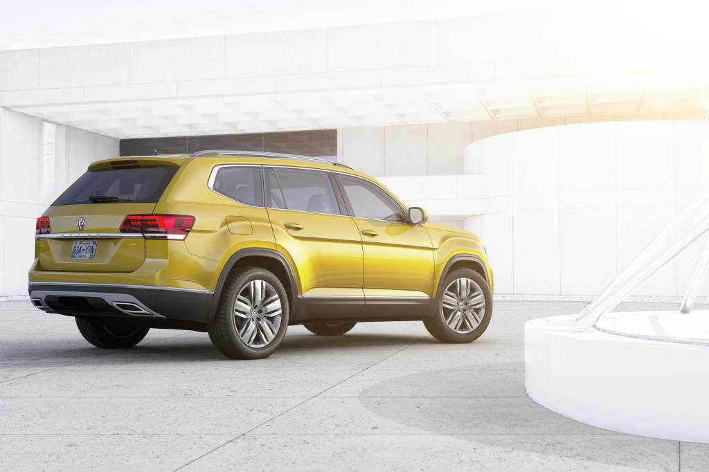 Volkswagen Atlas SUV com sete lugares, VW Atlas é focado no mercado norte-americano